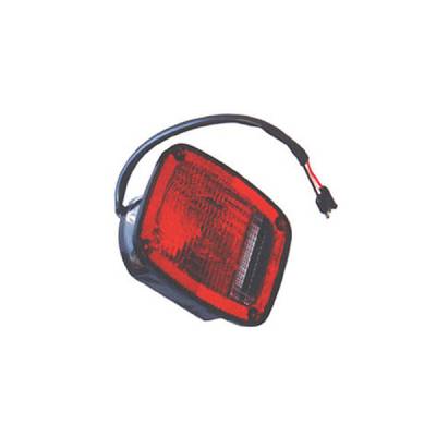Omix Tail Light - Black - Left - 12403-03