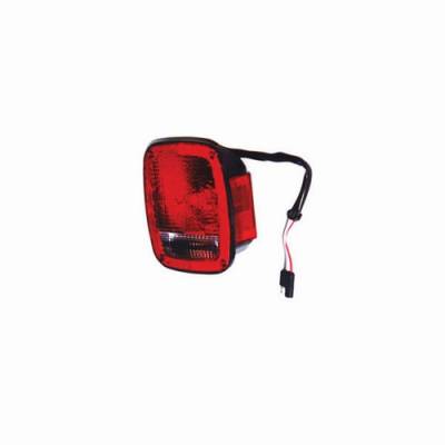 Omix Tail Light - Black - 12403-07