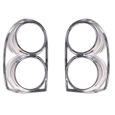 Omix Tail Light Trim Cover - Chrome - Pair - 13310-31