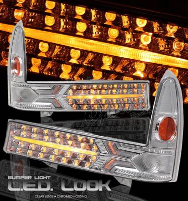 Ford F250 Option Racing Bumper Light - Chrome Diamond Cut - 16-18130