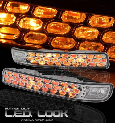 GMC Sierra Option Racing Bumper Light - Chrome Diamond Cut - 16-19132