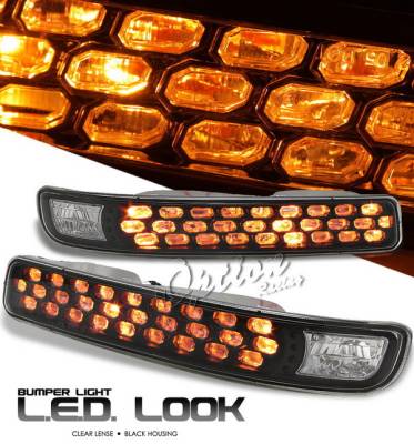 GMC Sierra Option Racing Bumper Light - Black Diamond Cut - 16-19133