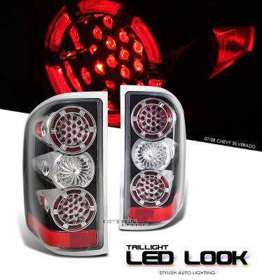 Chevrolet Silverado Option Racing LED Look Taillight - 17-15135