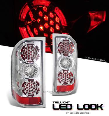 Chevrolet Silverado Option Racing LED Look Taillight - 17-15136