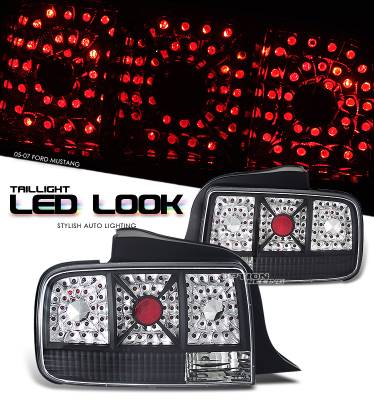Ford Mustang Option Racing LED Look Taillight - 17-18222