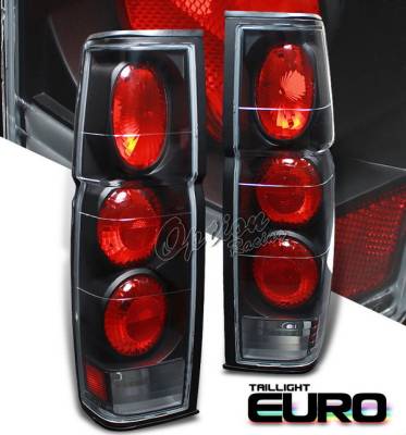 Nissan Pickup Option Racing Taillights - Black Altezza - 19-36354