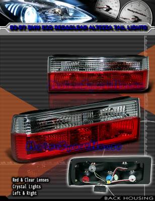Euro Red Clear Taillights 21-12102