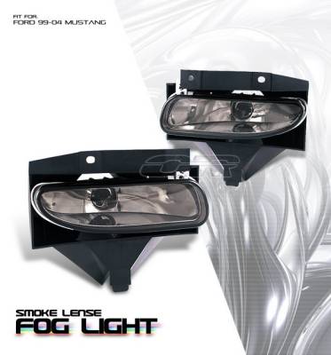 Ford Mustang Option Racing Fog Light Kit - Smoke - 28-18124