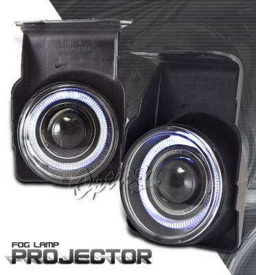 GMC Sierra Option Racing Fog Light Kit - Halo Projector - 28-19250