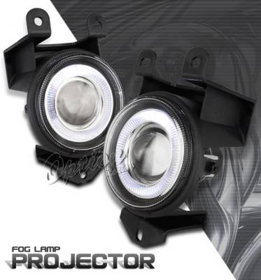 GMC Yukon Option Racing Fog Light Kit - Halo Projector - 28-19251
