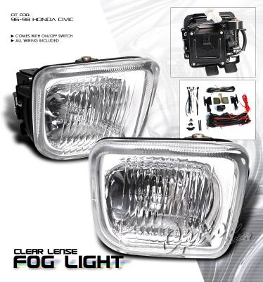 Honda Civic Option Racing Fog Light Kit - 28-20195