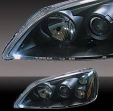 Honda Civic 2DR & 4DR Pilot Black Projector Headlight - Pair - HL-205BK
