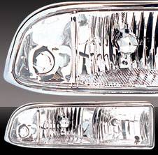 Chevrolet Blazer Pilot Chrome Headlight - Pair - HL-602MR