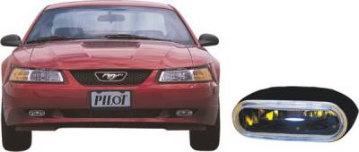 Ford Mustang Pilot Custom Remote Fog Light Kit - Blue - Pair - PL-129B