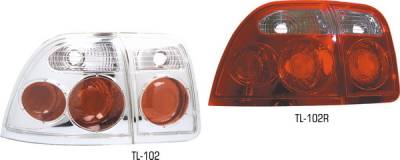 Honda Accord 2DR & 4DR Pilot Red Taillight - Set - TL-102R