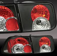 Honda Civic 2DR Pilot Black Taillight - Set - TL-202BK