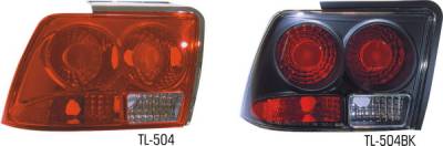 Ford Mustang Pilot Chrome Taillight - Pair - TL-504