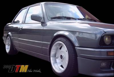 DTM Fiberwerkz - BMW 3 Series DTM Fiberwerkz Mtech II Style Side Skirts with Door Panels - E30-MTECH-II - Image 1