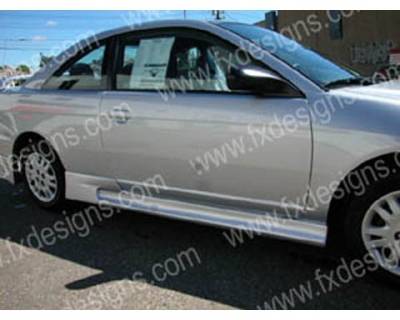 Honda Civic FX Design Type R Style Side Skirts - FX-2007