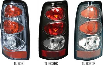 GMC Sierra Pilot Chrome Taillight - Pair - TL-603