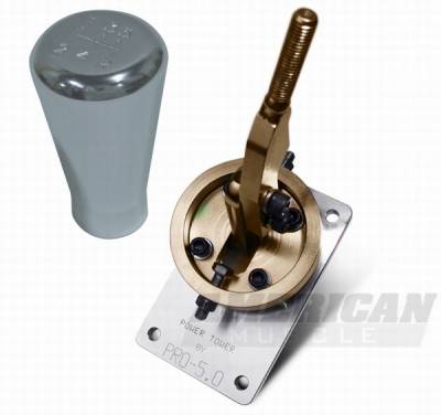 Ford Mustang Pro-5 Shifter and Polished Billet Shift Knob Combo Pack - 51006
