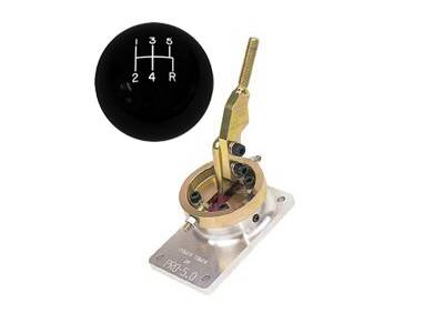 Ford Mustang Pro-5 Shifter and Black Billiard Ball Shift Knob Combo Pack - 51010