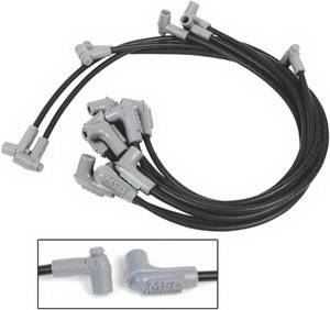 Chevrolet Corvette MSD Ignition Wire Set - Black Super Conductor - HEI - 31763