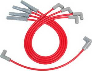 GM MSD Ignition Wire Set - Red Super Conductor - 32079