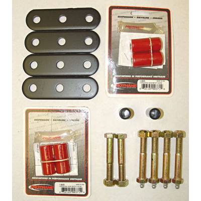 Omix Shackle - Greaseable - Heavy Duty with Red Bushings - 18265-04