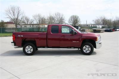 GMC Sierra Putco Boss Bar Side Steps - Wheel to Wheel - 44290