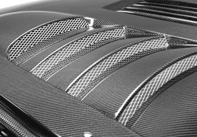 Seibon - Ford Mustang Seibon SS Style Carbon Fiber Hood - HD0506FDMU-SS - Image 5