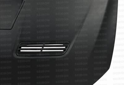 Seibon - Mitsubishi Lancer Seibon OEM Style Dry Carbon Fiber Hood - HD0809MITEVOX-OE-DRY - Image 2