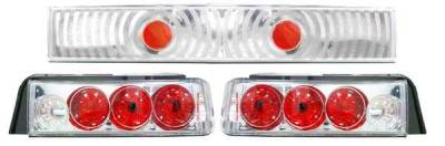 Black Chrome Euro Taillights - 92006