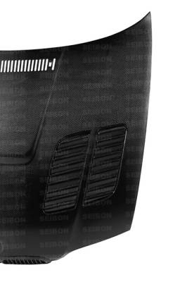 Seibon - BMW 3 Series 2DR Seibon GTR Style Carbon Fiber Hood - HD9902BMWE462D-GTR - Image 4