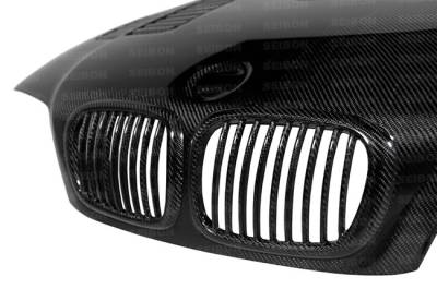 Seibon - BMW 3 Series 2DR Seibon GTR Style Carbon Fiber Hood - HD9902BMWE462D-GTR - Image 5