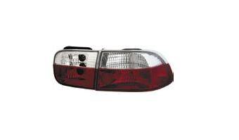 Red and Clear Taillights - Pair - MTX-09-4003-ER