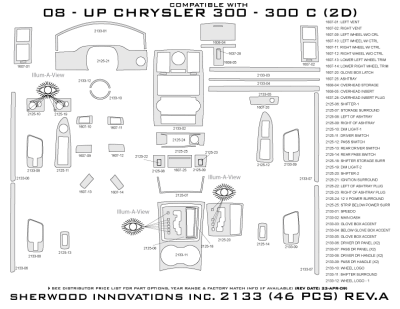 Sherwood - Chrysler 300 Sherwood 2D Flat Dash Kit - Image 5