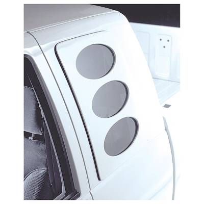 Ford Superduty V-Tech Sidewinder Window Cover - Oval Style - 3255