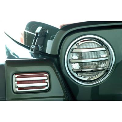 Jeep Wrangler V-Tech Tuff Guards Cover Kit - Chrome - 134530