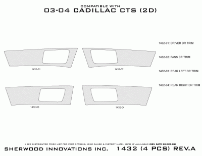 Sherwood - Cadillac CTS Sherwood 2D Flat Dash Upgrade Kit - Image 5