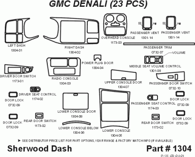 Sherwood - GMC Denali Sherwood 2D Flat Dash Kit - Image 5