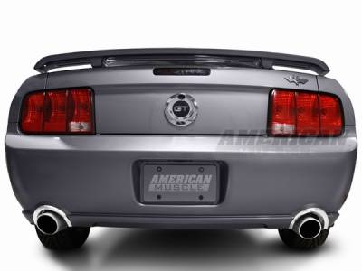 AM Custom - Ford Mustang Polished Rear Valance Exhaust Cutout Trim - 12100 - Image 2