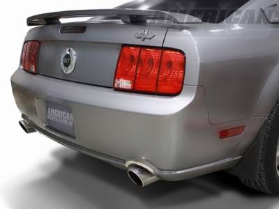 AM Custom - Ford Mustang Polished Rear Valance Exhaust Cutout Trim - 12100 - Image 3