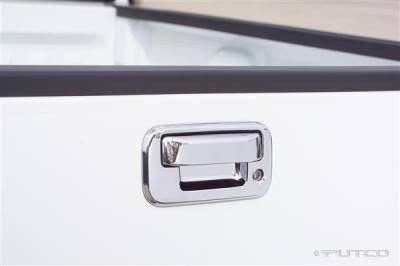 Putco - Ford F250 Superduty Putco Chromed Stainless Steel Tailgate Handle Cover - 401016 - Image 4