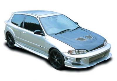 Honda Civic HB VIS Racing Revolver Body Kit with Voltex Rear Bumper & Extreme Fender Flares - 890746