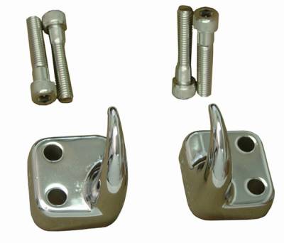Rugged Ridge Tow Hook - Front - Pair - Chrome - 11303-01