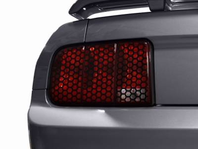 Ford Mustang Black Honeycomb Taillight Trim - 26063