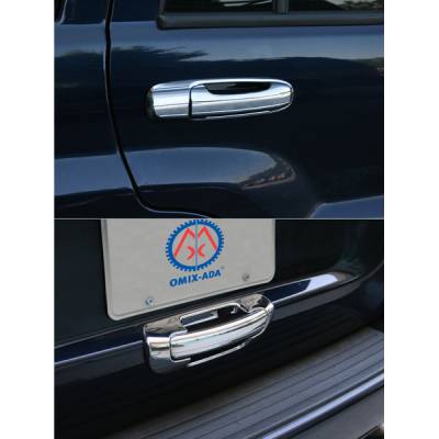 Omix Door Handle Cover - Chrome - 10 Piece Kit - 13310-13