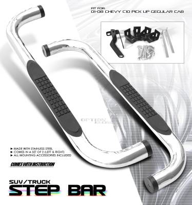 GMC Sierra Option Racing Side Step Bar - 30-15103