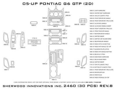 Sherwood - Pontiac G6 Sherwood 2D Flat Dash Kit - Image 5